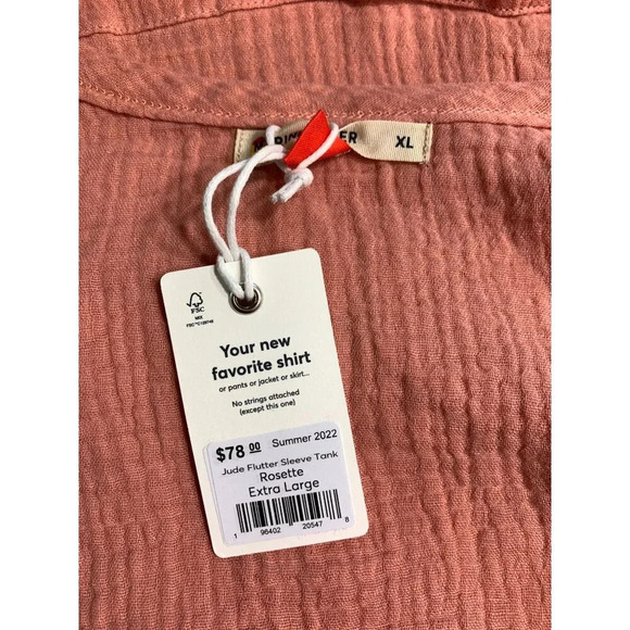 Marine Layer Pink Ruffle Sleeve Top - Picture 7 of 8